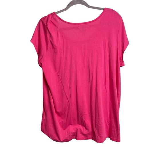 Tommy Hilfiger Women's‎ Pink Floral Casual Top Size 1X Preppy Coastal Casual - Picture 2 of 13